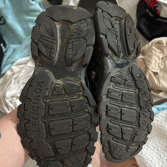 Black Balenciaga Track Flat Men’s Sandals size 41 great condition retailed $995 - Picture 8 of 9